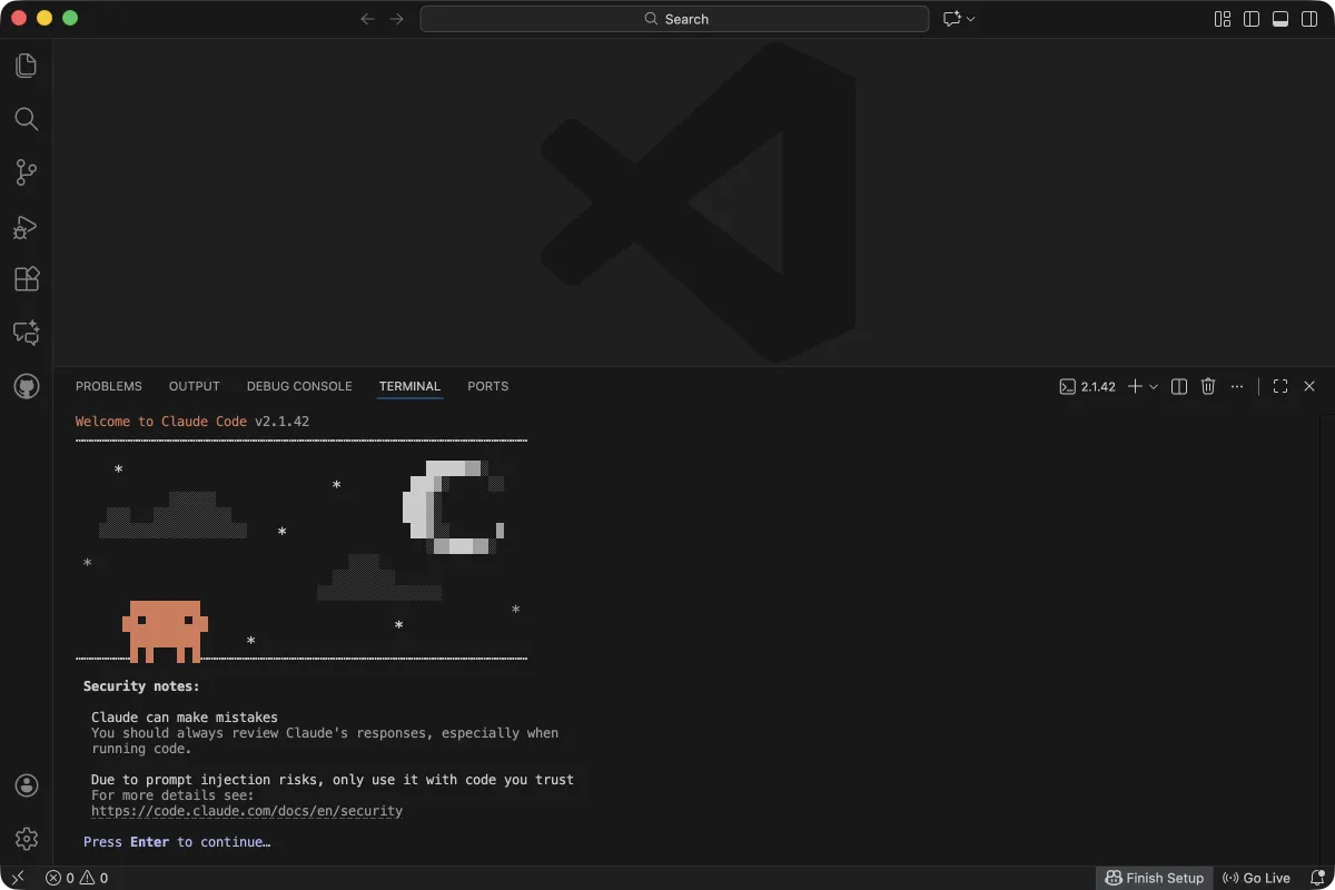 Claude Code security notes about reviewing AI responses and code injection risks