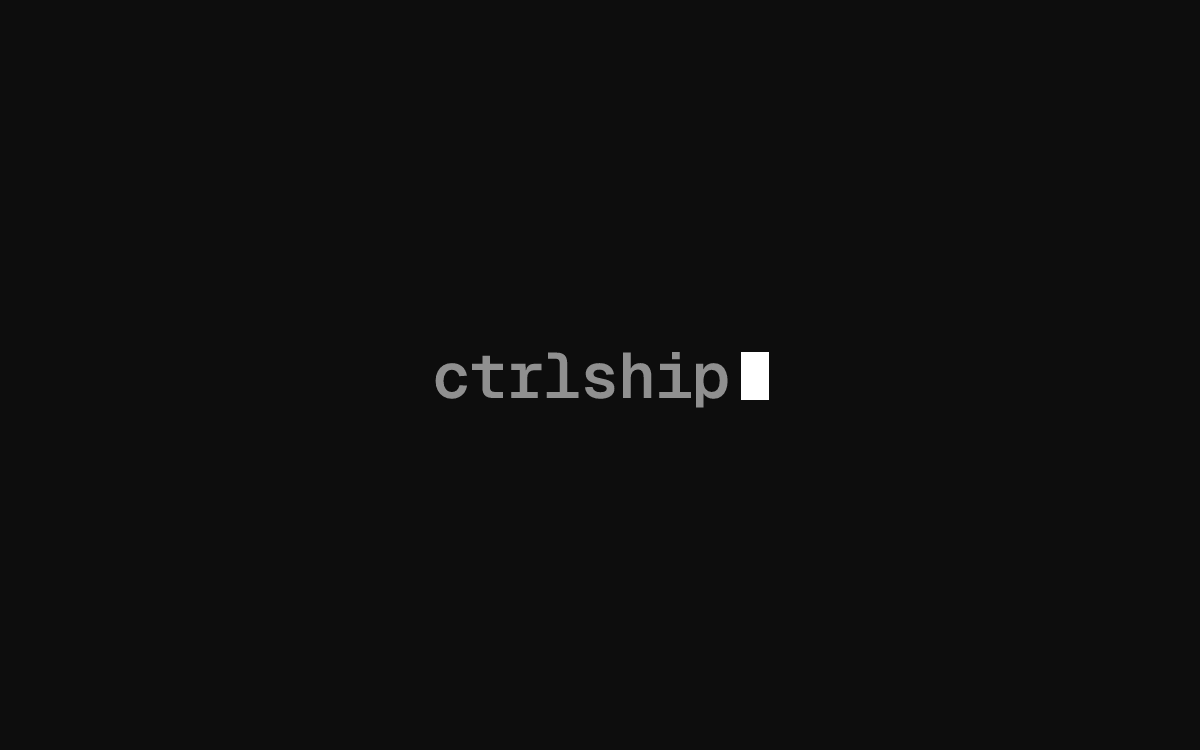ctrlship blog homepage with articles about AI-powered development and vibe-coding